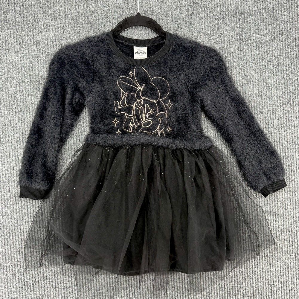 Disney Minnie Mouse toddler tutu dress costume soft long sleeve 5T wednesday alt